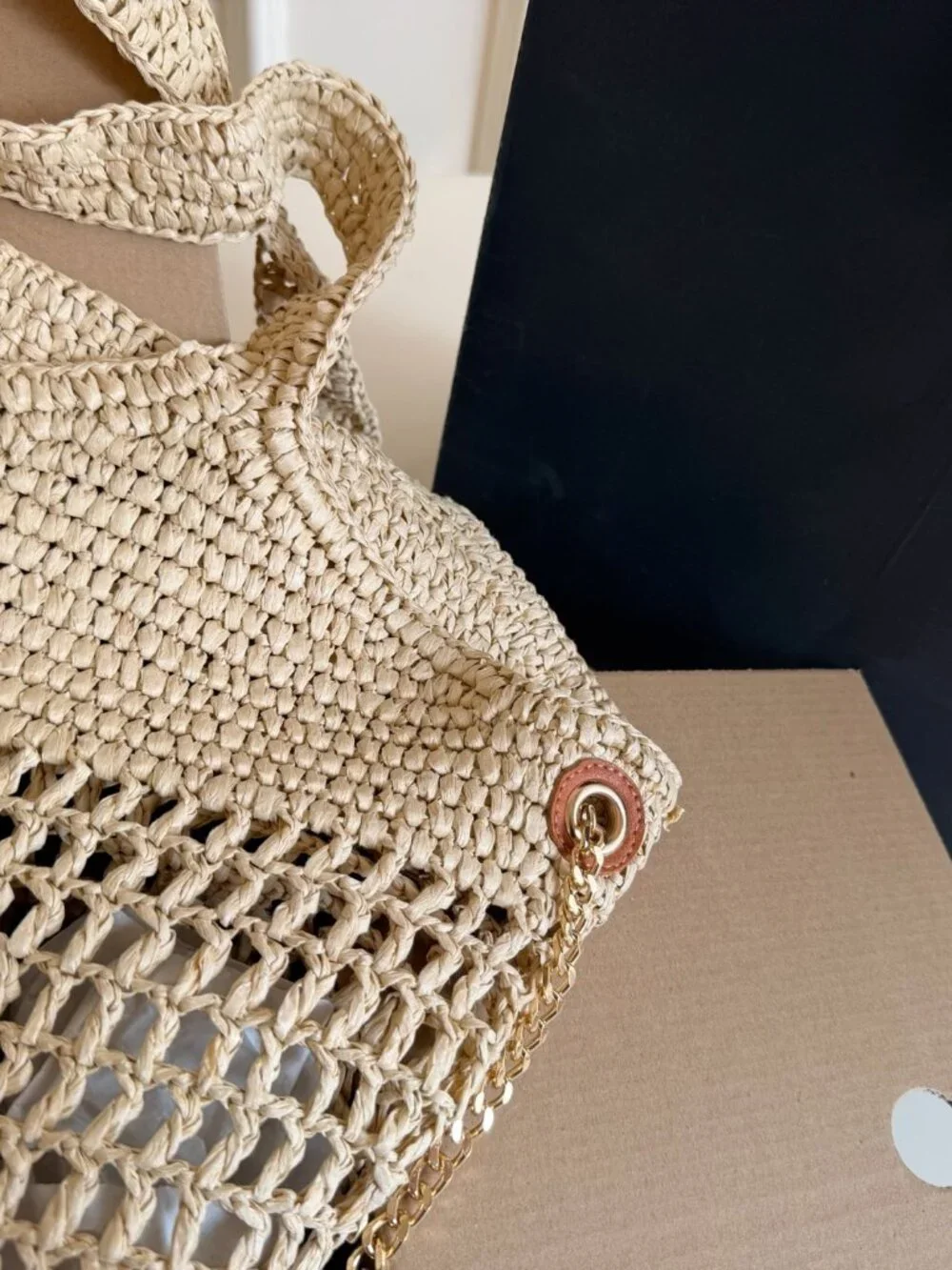 🧿Yves Saint Laurent🧿 straw woven tote bag 37×42cm